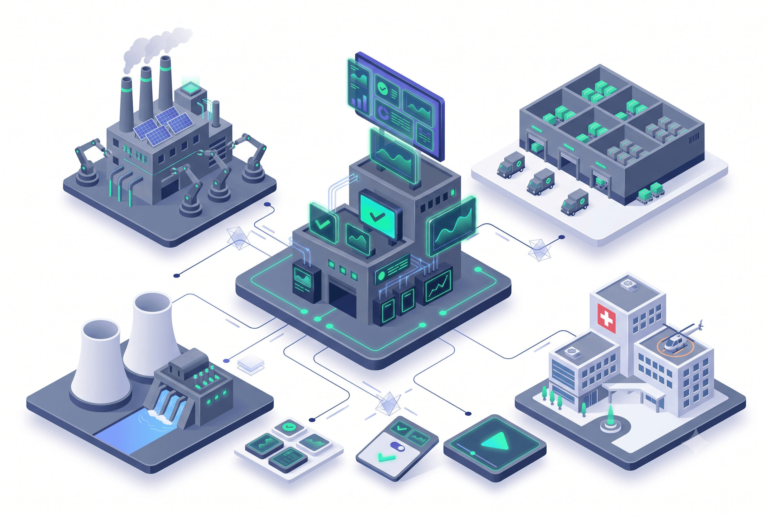 Diverse industry facilities on one maintenance platform